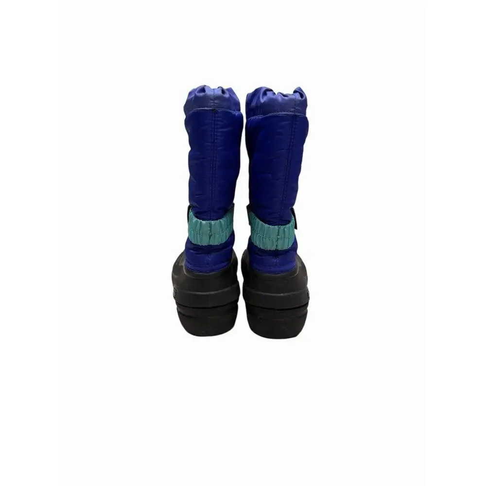 Sorel Flurry Blue/Purple Unisex Winter Waterproof Lined Snow Boots Big Kid 3